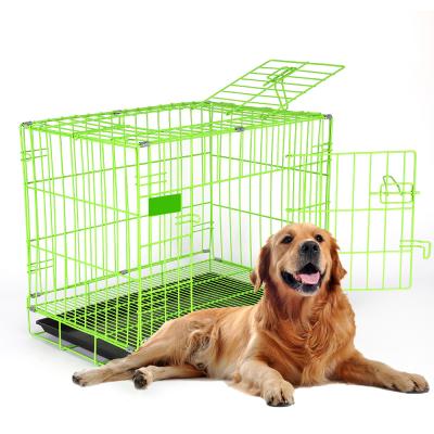 China Breathable Heavy Duty Portable Metal Solid Dog Cages Adjustable Sustainable Dog Crate Windproof Outdoor Dog Kennel Cages Pet Cages for sale