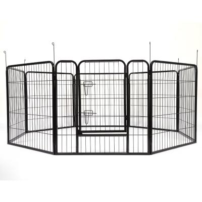 China Breathable Foldable Gates and Pet Pens Panels Dog Enclosure 8 Panels Exercise Playpen for Dogs 30 Inches Tall for sale