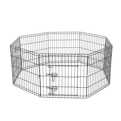 China Breathable Durable Eco-Friendly Exercise Fence Foldable Non Rust Portable Easy Install Fence Outdoor Pet Dog Kennel Cages for sale