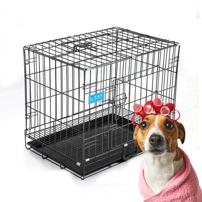 China LJA161 Best Quality Breathable Pet Folding Wire Large Pet Cages For Large Dog Cat House Metal Dog Crate Pet Crates for sale