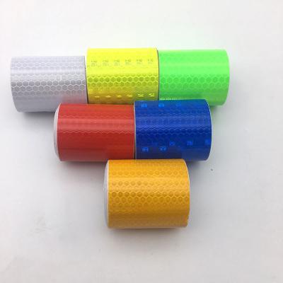 China 5cm Tearable Honeycomb Crystal Lattice Reflective Tape Overlay Strips for sale