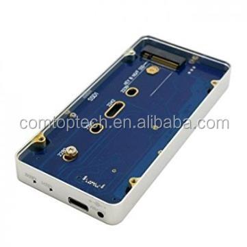 China Full Aluminum Factory Type C Raid ngff m.2 usb 3.1 ssd external enclosure for sale