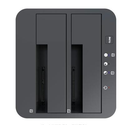 China Plastic dual-bay dual bay docking station hdd with clone and erase for sale