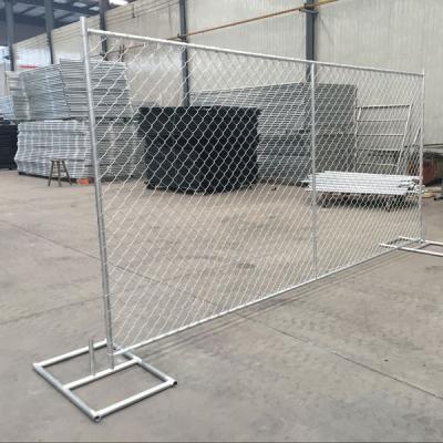 China Easily Assembled Wholesale American Standard 6ft x 12ft Chain Link Galvanized Construction Temporary Fence Panels for sale