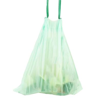 China 100% Biodegradable and Compostable 100% Eco Friendly Compostable Garbage Bag Waste Drawstring Liners for sale