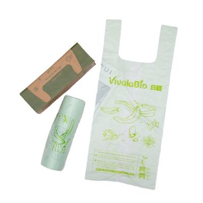 China 100% Custom Made Biodegradable Cornstarch Fruit Vegetable Product Clear Plastic Bags On Roll For Supermarket for sale