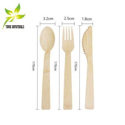 China Eco Friendly Compostable Disposable Bamboo Biodegradable Cutlery Eco-Friendly for sale