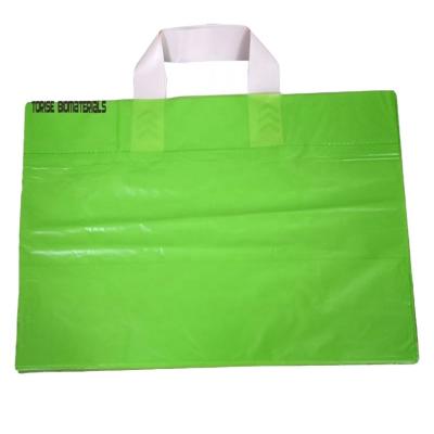 China 100% Compostable 100% Biodegradable Punch Handle Bag For Shopping With Custom Printing for sale