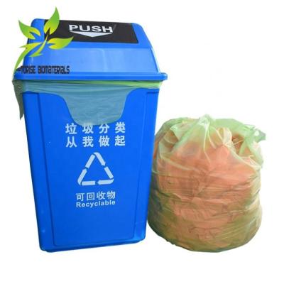 China 100% biodegradable and compostable; AS4736/5810 eco-friendly 100% biodegradable and compostable trash bag waste cornstarch wavetop liner for sale