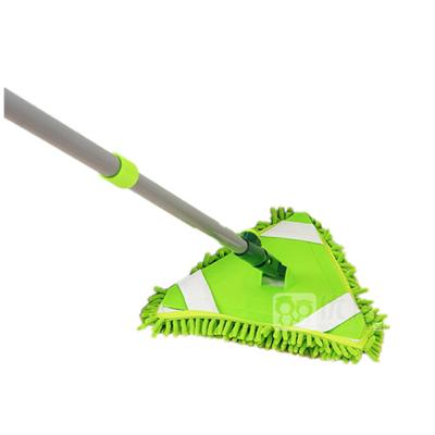 China Sustainable Household Cleaning Large Retractable Triangle Broom Flat Broom for sale