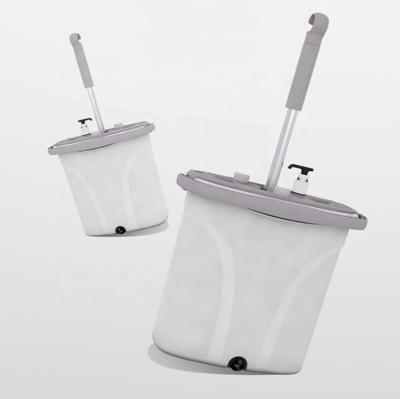 China Flat Household Broom Mop Bucket Cleaning Set Labor-saving Wet and Dry Dual Function Laziness Viable for sale