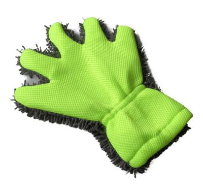 China Clearning Five Finger Wool Chenille Car Wash Gloves Microfiber Car Cleaning Wash Gloves for sale