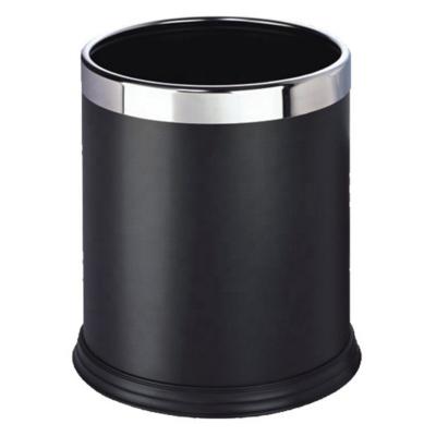 China Viable Round Fireproof Double Hotel Rooms Trash Can for sale