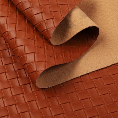 China Handtas PVC Fake Leather Stof Synthetische Gedrukt Geweven Patroon Te koop