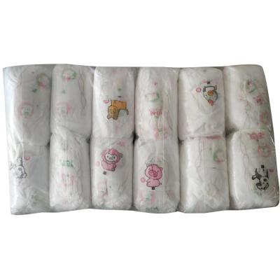 China Factory Stock Lot Cotton Printed Cheapest Transparent Wrapping Thin Material Magic Tapes Baby B Grade Diapers for sale