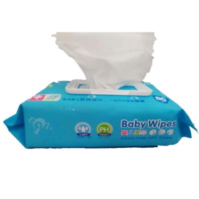 China Soft Free Sample China Manufacturers Cotton Waterwipes Baby Wet Wipe For Sensitive Newborn for sale