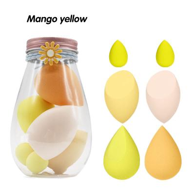 China Beauty Makeup Sponge Daisy Pangpangpang Drift Bottle Facial Makeup Tools 6 Pack Makeup Powder Blast Sponge Makeup Egg Set for sale