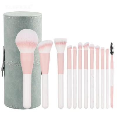 China Angular Blush Super Soft Loose Painting Beauty Tools Amazon Best Selling Beautician Recommended 12 Brush Set for sale