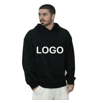 China Wholesale Custom Logo 360g Gsm Oversized Hoodie Men's Heavyweight Anti-Wrinkle Pullover Cotton Hoodies 100% Custom Made for sale