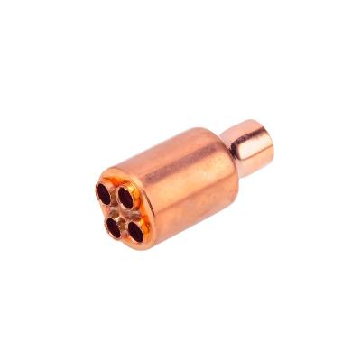 China Multiples Factory Direct Supply Refrigeration Ac System Accessory Red copper Parts Liquid Distributor And Assembly for sale