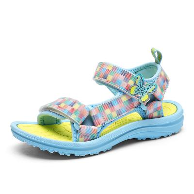 China Size 25-38 girls light sandals 3-12 years old soft soled kids shoes big kids shoes fashion princess sports beach shoes for sale