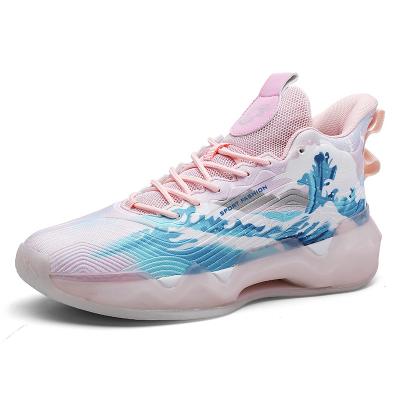 China EVA Size high top basketball shoes 36-45 2023 new women sports lightweight non-slip men's leisure running brand training for sale