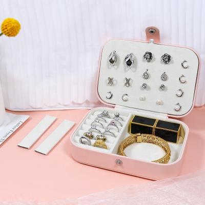 China Luxury Jewelry Storage Box Ring Jewelry Boxes Organizer Custom Ring Box Necklace Earring for sale