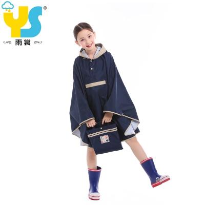 China Single-person Rainwear Japanese breathable Poncho Raincoat for children, children and students riding Poncho Raincoat for boys and girls with sch for sale