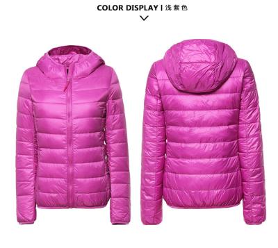 China High Quality Sustainable Downjacket Jacket Duck Down Doudoune Fille Women Winter Coat With Hood for sale