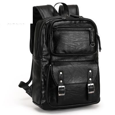 China Bagpack School Anti-theft Wholesale High Quality Men's Genuine Leather Backpack With Trolley for sale