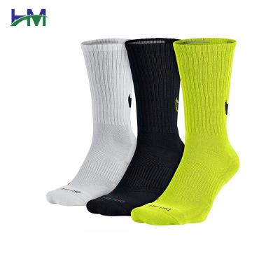 China HM-A035 coolmax sport antibacterial toe socks crew socks for sale