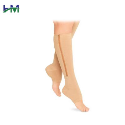 China HM-A893 Antibacterial Compression Socks For Men And Women Zipper Compression Socks Diabetic Compression Socks for sale