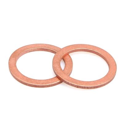 China Copper Gasket All Sizes Copper Gasket Sealing Ring Crush Gasket For Industry Use for sale