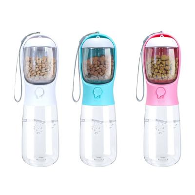 China Sustainable Hot Sales Portable Outdoor For Water&Food Step 2 Travel Rising Bowl In 1 Pet Water Dispenser Driver Dog Water Bottle for sale