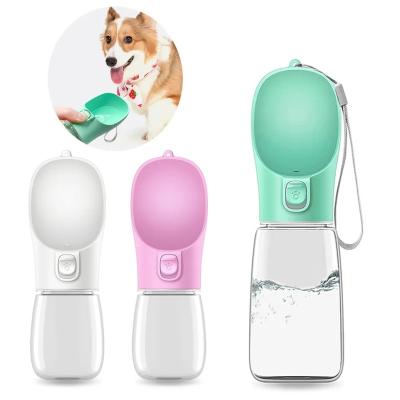 China 350/550ML Sustainable Portable Dog Water Bottle For Small Large Dogs Travel Puppy Cat Drinking Bowl Bulldog Water Dispenser Driver for sale