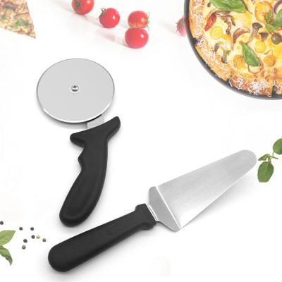 China Viable E-commerce hot sale stainless steel pizza cutter set with pizza cutter and pizza shovel for sale