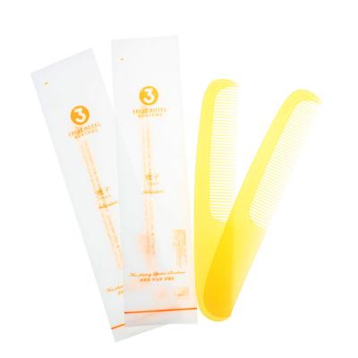 China For Hotel Home Cheap Disposable Plastic Comb Eco-friendly Airline Use High Quality Custom Logo for sale