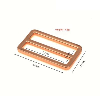 China Wholesale High Quality Various Size Fashion Metal Ring Belt Bag Square Slide Buckle For Bag Strap for sale