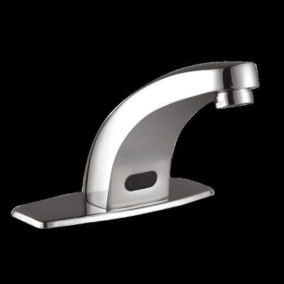 China Infared Touchless Faucets ING-9103 Electric Smart Water Touch Saving Automatic Silver Basin Faucet For Bathroom Hotel for sale