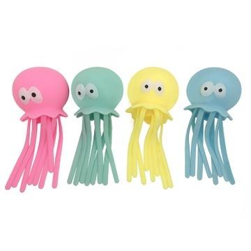 China Sprinkle Ball Cute Colorful Plastic Stretchy Squishy Autism Squeeze Squeeze Powder Jellyfish Animal Sea Sensory Toy Wholesale for sale