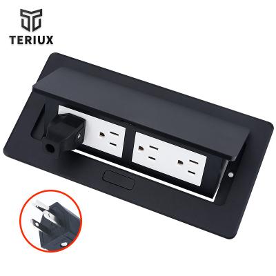 China Commercial universal high quality socket box US office desk table waterproof electrical box for sale