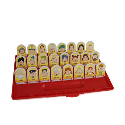 China Game Guessing People Characters Family Board Games 2 Player Card Game Amazon Hot Sale Kids Toy Game for sale