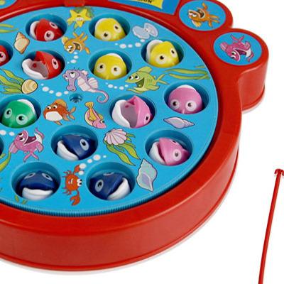 China Playing Family Electric Interactive Games Toys Plastic Fishing Toys Set With Music Fish Play Set for sale