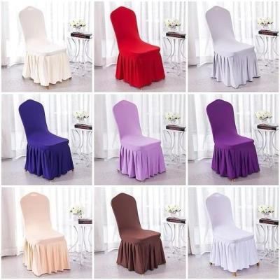 China Polyester Spandex Folding Chair Covers for Hotel for sale