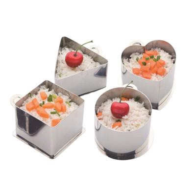 China Sustainable High Quality DIY Baking Small 430 Stainless Steel Mousse Ring With Press Lid Cake Molds for sale