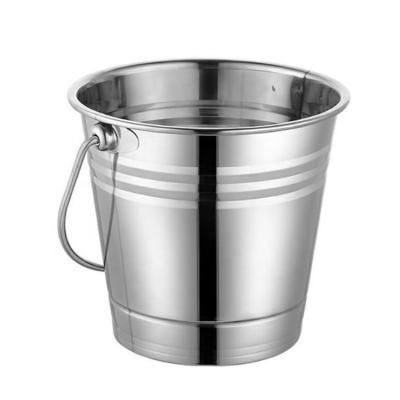 China Hot Selling Viable Outdoor Promotion Metal Champagne Beer Wine Keg Cooler Stainless Steel Ice Bucket With Handle For Bar for sale