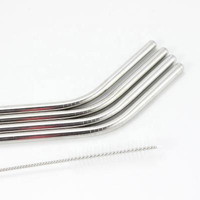 China 21.5cm ECO Sustainable Food Grade 304 Stainless Steel Straw With Brush for sale