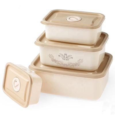 China Freshness Preservation & Rectangle Microwavable PP Plastic Crisper Box Food Storage Container Microwavable for sale