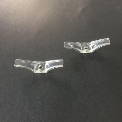 China Plasitc Rope Blind Hook Cleat Plastic Clear Transparent Curtain Hook Cleat for sale