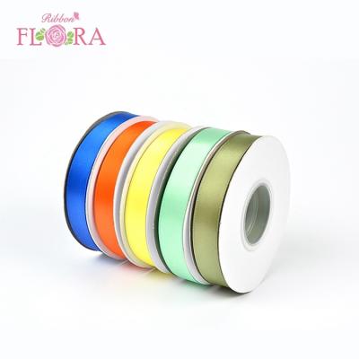 China Wholesale 100% Polyester Plain Single Sided Christmas High Quality Satin Ribbon for sale